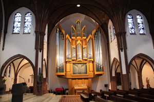 St. Marien-Kirche mit neuer Beleuchtung St. Marien-Kirche mit neuer Beleuchtung